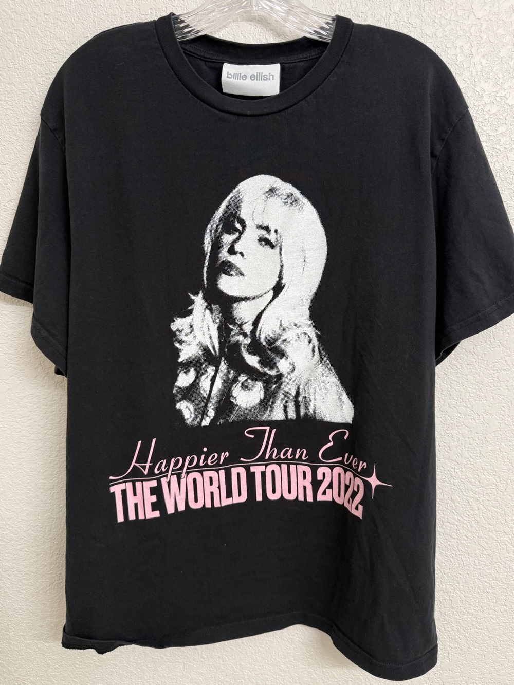 Billie Eilish Women's Black 'Happier Than Ever' Tour Graphic Tee